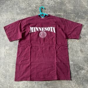Vintage University of Minnesota Shirt Mens XL Red Maroon Graphic Logo 90s